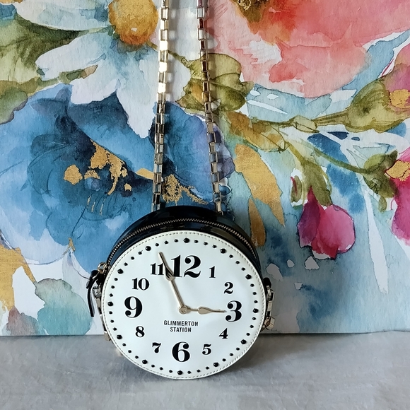 kate spade Handbags - Rare, Glimmer Station Kate Spade Clock Purse